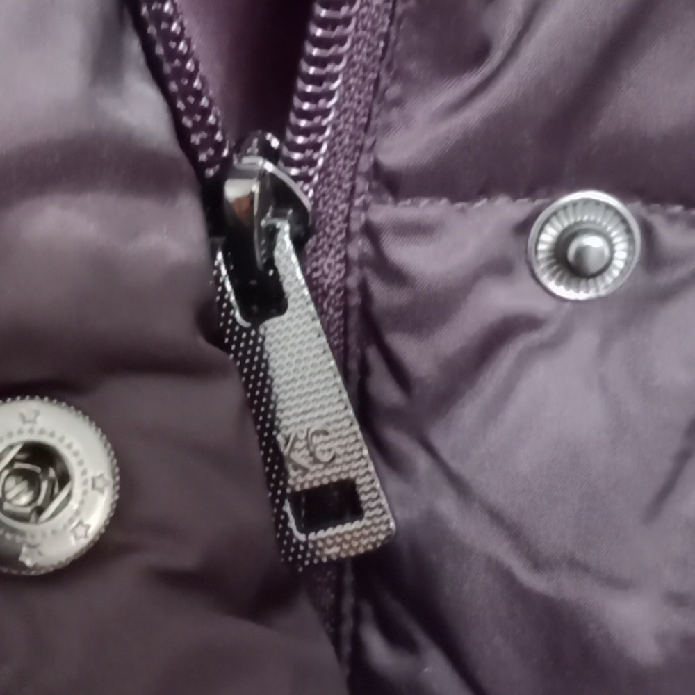 #207 Kenneth Cole New York Women's Puffer Coat. Long Coat Purple Color. XSmall - Picture 6 of 14